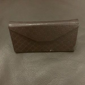 Gucci GG monogram tri fold glasses case small